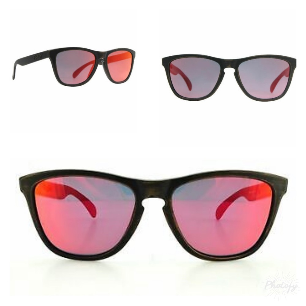 EUC Oakley Frogskins Ruby Iridium/Bronze Decay